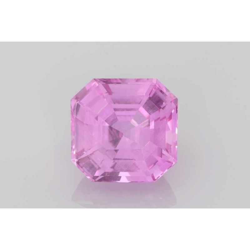 Szafir Asscher, 4.15 ct, PINK, GIA 2225753372