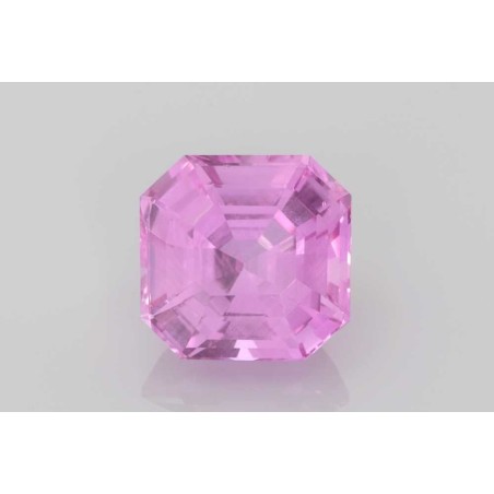 Szafir Asscher, 4.15 ct, PINK, GIA 2225753372