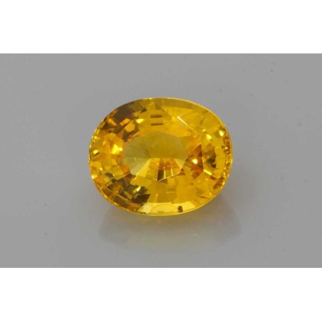 Szafir szlif owalny, 3.32 ct, YELLOW, GIA 5221358408