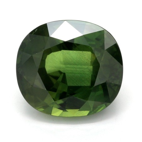 Szafir szlif poduszkowy, 4.89 ct, GREEN, GIA 6501384165