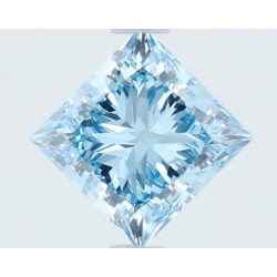 Diament laboratoryjny o barwie fantazyjnej szlif princess, Blue Fancy_Vivid, 1.63ct, VVS2, Fancy Vivid Blue, IGI LG723532821