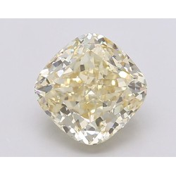 Diament laboratoryjny o barwie fantazyjnej szlif poduszkowy brylantowy, 2.52ct, VVS2, Fancy Intense Yellow, IGI LG602390141