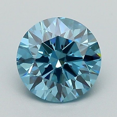 Diament laboratoryjny o barwie fantazyjnej szlif okrągły, Blue Fancy_Vivid, 1.08ct, VVS2, Fancy Vivid Blue, IGI LG683597516