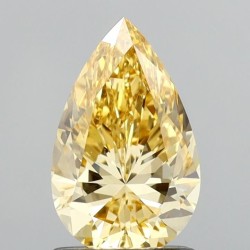 Diament laboratoryjny o barwie fantazyjnej szlif gruszkowy, 1.51ct, VVS2, Fancy Intense Yellow, IGI LG683541993
