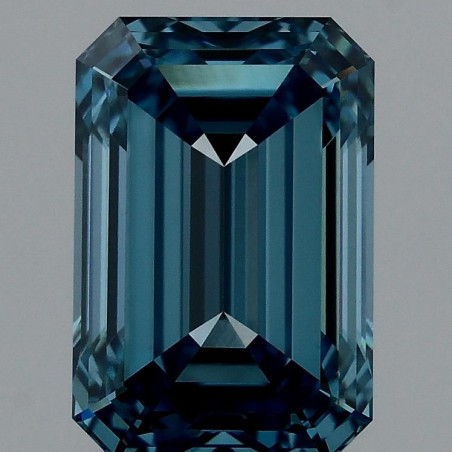 Diament laboratoryjny o barwie fantazyjnej szlif szmaragdowy, Blue Fancy_Vivid, 2.11ct, VVS2, Fancy Vivid Blue, IGI LG720557195
