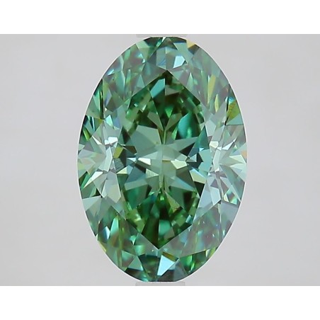 Diament laboratoryjny o barwie fantazyjnej szlif owalny, Green Fancy_Vivid, 2.3ct, VVS2, Fancy Vivid Green, IGI LG735559547