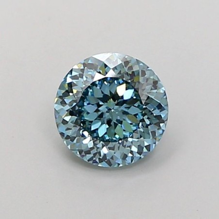 Diament laboratoryjny o barwie fantazyjnej szlif okrągły, 1.1ct, VVS2, Fancy Vivid Greenish Blue, IGI LG731593957