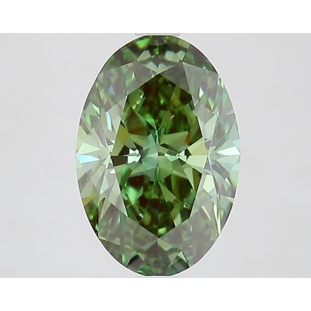 Diament laboratoryjny o barwie fantazyjnej szlif owalny, Green Fancy_Vivid, 2.62ct, VVS2, Fancy Vivid Green, IGI LG733501014