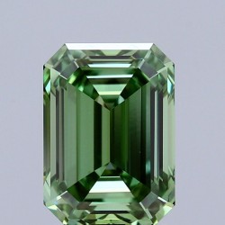 Diament laboratoryjny o barwie fantazyjnej szlif szmaragdowy, 2.06ct, VVS2, Fancy Vivid Green, IGI LG712551634