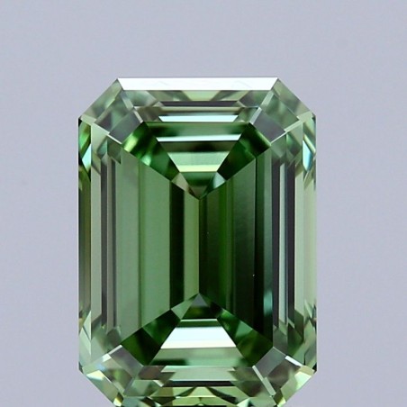 Diament laboratoryjny o barwie fantazyjnej szlif szmaragdowy, 2.06ct, VVS2, Fancy Vivid Green, IGI LG712551634
