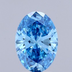 Diament laboratoryjny o barwie fantazyjnej szlif owalny, Blue Fancy_Vivid, 2.17ct, VVS2, Fancy Vivid Blue, IGI LG711525997