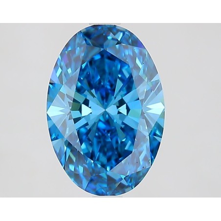 Diament laboratoryjny o barwie fantazyjnej szlif owalny, Blue Fancy_Vivid, 2.8ct, VVS2, Fancy Vivid Blue, IGI LG731579278