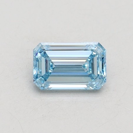 Diament laboratoryjny o barwie fantazyjnej szlif szmaragdowy, 0.51ct, VVS2, Fancy Intense Blue, IGI LG566317023