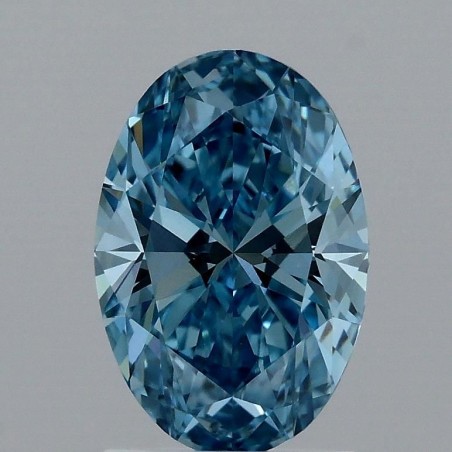 Diament laboratoryjny o barwie fantazyjnej szlif owalny, Blue Fancy_Vivid, 1.57ct, VVS2, Fancy Vivid Blue, IGI LG709537543
