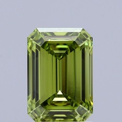 Diament laboratoryjny o barwie fantazyjnej szlif szmaragdowy, 1.73ct, VVS2, Fancy Vivid Green, IGI LG715553670