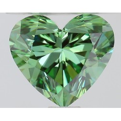 Diament laboratoryjny o barwie fantazyjnej serce, Green Fancy_Vivid, 1.02ct, VVS2, Fancy Vivid Green, IGI LG727543775