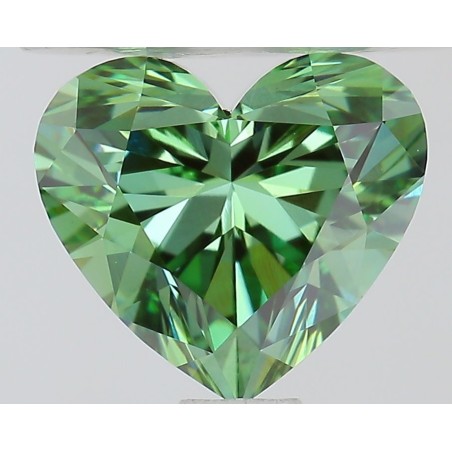 Diament laboratoryjny o barwie fantazyjnej serce, Green Fancy_Vivid, 1.02ct, VVS2, Fancy Vivid Green, IGI LG727543775