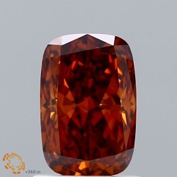 Diament laboratoryjny o barwie fantazyjnej szlif poduszkowy brylantowy, 1.19ct, VVS2, Fancy Orange, IGI LG652437922