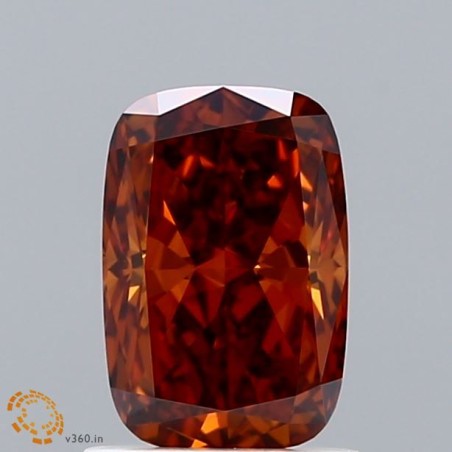 Diament laboratoryjny o barwie fantazyjnej szlif poduszkowy brylantowy, 1.19ct, VVS2, Fancy Orange, IGI LG652437922