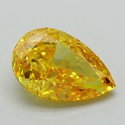 Diament laboratoryjny o barwie fantazyjnej szlif gruszkowy, 2.17ct, VVS2, Fancy Vivid Yellow, IGI LG591363269