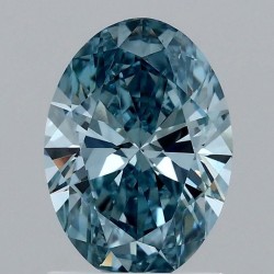 Diament laboratoryjny o barwie fantazyjnej szlif owalny, Blue Fancy_Vivid, 1.4ct, VVS2, Fancy Vivid Blue, IGI LG693549103