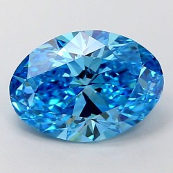 Diament laboratoryjny o barwie fantazyjnej szlif owalny, Blue Fancy_Vivid, 1.51ct, VVS2, Fancy Vivid Blue, IGI LG694501185