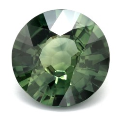 Szafir szlif okrągły, 5.19 ct, GREEN, GIA 1505384234