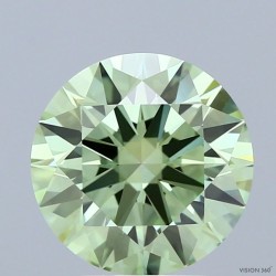 Diament laboratoryjny o barwie fantazyjnej szlif okrągły, Green Fancy_Vivid, 2.82ct, VVS2, Fancy Vivid Green, IGI LG735538241