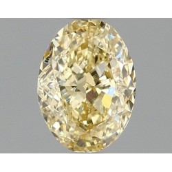 Diament laboratoryjny o barwie fantazyjnej szlif owalny, 1.08ct, VVS2, Fancy Intense Yellow, IGI LG670432803
