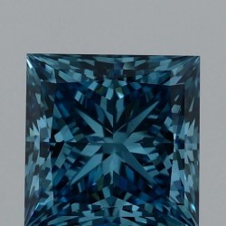 Diament laboratoryjny o barwie fantazyjnej szlif princess, Blue Fancy_Vivid, 1.57ct, VVS1, Fancy Vivid Blue, IGI LG720557223