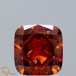 Diament laboratoryjny o barwie fantazyjnej szlif poduszkowy brylantowy, 2.01ct, VVS2, Fancy Deep Orange, IGI LG663412728
