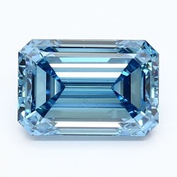 Diament laboratoryjny o barwie fantazyjnej szlif szmaragdowy, Blue Fancy_Vivid, 2.36ct, VVS2, Fancy Vivid Blue, IGI LG639427831