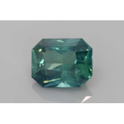 Szafir szlif szmaragdowy, 4.14 ct, TEAL, GIA 6455852561