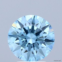 Diament laboratoryjny o barwie fantazyjnej szlif okrągły, Blue Fancy_Vivid, 2.35ct, VVS1, Fancy Vivid Blue, IGI LG724522033