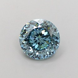 Diament laboratoryjny o barwie fantazyjnej szlif okrągły, 1.1ct, VVS2, Fancy Vivid Greenish Blue, IGI LG731593957