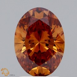 Diament laboratoryjny o barwie fantazyjnej szlif owalny, Orange Fancy_Vivid, 2.01ct, VVS2, Fancy Vivid Orange, IGI LG622480269