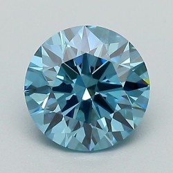 Diament laboratoryjny o barwie fantazyjnej szlif okrągły, Blue Fancy_Vivid, 1.08ct, VVS2, Fancy Vivid Blue, IGI LG683597516