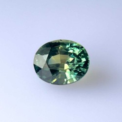 Szafir szlif owalny, 3.35 ct, TEAL, GIA 7511678065