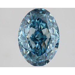 Diament laboratoryjny o barwie fantazyjnej szlif owalny, Blue Fancy_Vivid, 2.8ct, VVS2, Fancy Vivid Blue, IGI LG657423117
