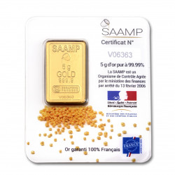 Sztabka Złota 5 gramów SAAMP