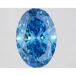 Diament laboratoryjny o barwie fantazyjnej szlif owalny, Blue Fancy_Vivid, 2.8ct, VVS2, Fancy Vivid Blue, IGI LG731579278