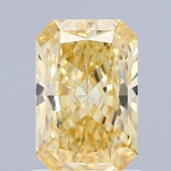 Diament laboratoryjny o barwie fantazyjnej radiant, Yellow Fancy_Intense, 1.31ct, VVS2, Fancy Intense Yellow, IGI LG713595460