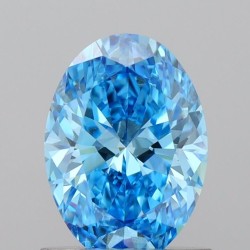 Diament laboratoryjny o barwie fantazyjnej szlif owalny, Blue Fancy_Vivid, 1.02ct, VVS2, Fancy Vivid Blue, IGI LG712589892