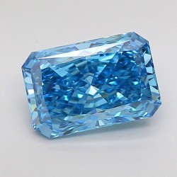 Diament laboratoryjny o barwie fantazyjnej radiant, Blue Fancy_Vivid, 1.54ct, VVS2, Fancy Vivid Blue, IGI LG702504275