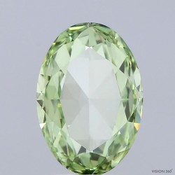 Diament laboratoryjny o barwie fantazyjnej szlif owalny, Green Fancy_Vivid, 1.73ct, VVS2, Fancy Vivid Green, IGI LG741514129