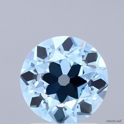 Diament laboratoryjny o barwie fantazyjnej szlif europejski, Blue Fancy_Vivid, 1.67ct, VVS2, Fancy Vivid Blue, IGI LG729503033
