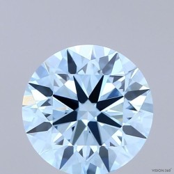 Diament laboratoryjny o barwie fantazyjnej szlif okrągły, Blue Fancy_Vivid, 2.72ct, VVS2, Fancy Vivid Blue, IGI LG729503076