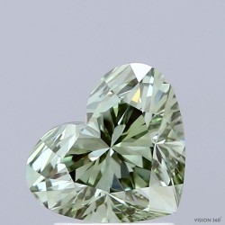 Diament laboratoryjny o barwie fantazyjnej serce, Green Fancy_Vivid, 1.85ct, VVS2, Fancy Vivid Green, IGI LG713595294