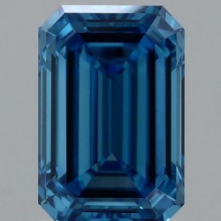 Diament laboratoryjny o barwie fantazyjnej szlif szmaragdowy, Blue Fancy_Vivid, 1.6ct, VVS2, Fancy Vivid Blue, IGI LG717526867
