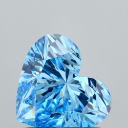 Diament laboratoryjny o barwie fantazyjnej serce, Blue Fancy_Vivid, 1.01ct, VVS2, Fancy Vivid Blue, IGI LG707542486